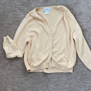 Vintage Talbots Light Orange Women's Cardigan